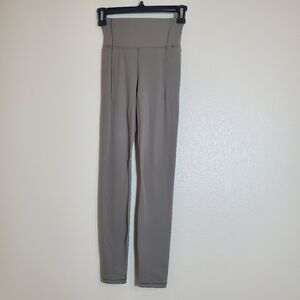 CALIA by Carrie Underwood Women's Leggings High Rise Pockets 7/8 Size XS Tan